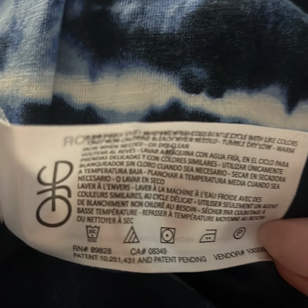 🎁 NWT ELLA MOSS Juniors Navy Tie Dye Sylvia Midi Hi Low Sleeveless dress… - Picture 13 of 13